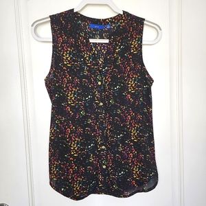 NWOT Apt. 9 Sheer Colorful Sleeveless Blouse